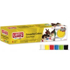 LETS GOUACHE COLORS 6 COLORS L5150