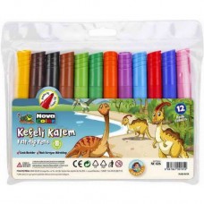 NOVA COLOR 12 COLOUR FELT TİP PENS