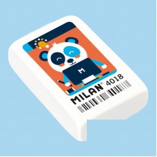 Milan soft synthetic rubber eraser printed 4018