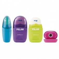 MİLAN  SHARPENER+ERASER CAPSULE 4701116 