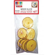 SUDOR BS132 WOODEN BILLET 3-4 cm. ROUND 10 PCS