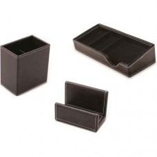 MAS  MAS 3866 Leather Table Top Set Beta  BLACK&BROWN