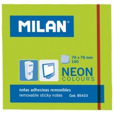 MİLAN ADHESIVE NOTES 76x76mm BRIGHT GREEN 85433