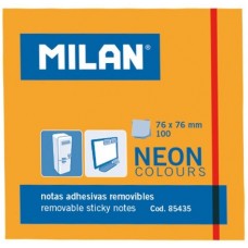 MİLAN ADHESIVE NOTES 76x76mm BRIGHT ORANGE 85435