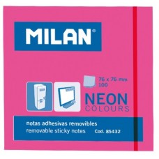 MİLAN 100 ADHESIVE NOTES 76x76mm BRIGHT PINK 85432