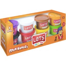 LETS 8348 PLAYDOUGH 8 COLOR (OYUN HAMURU) 800GR