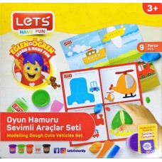 LETS PLAYDOUGH L9008 CUTE VEHICLES OYUN HAMURU